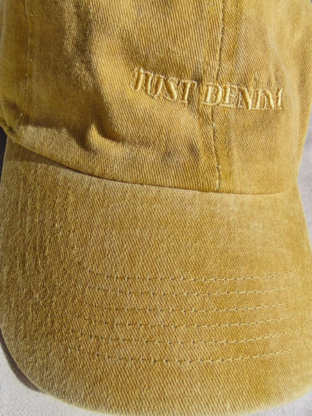 Just Denim Mustard Camper Cap