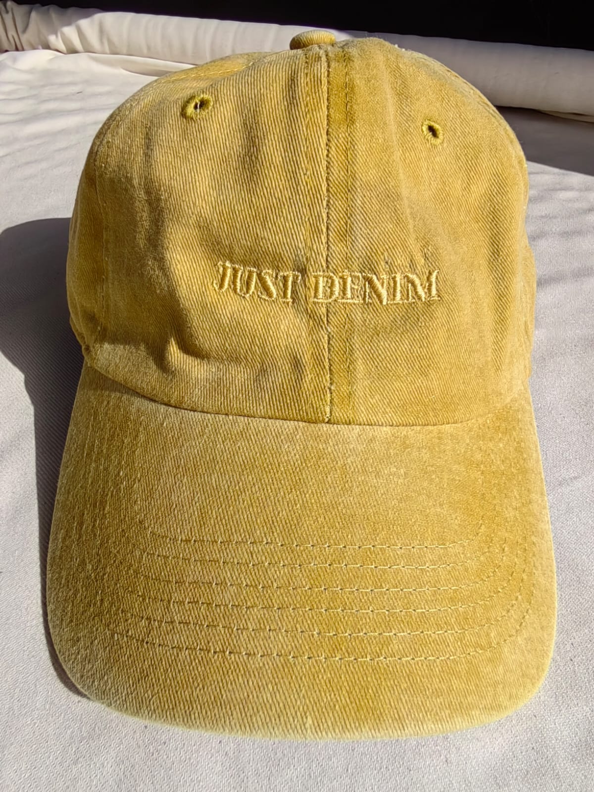 Just Denim Mustard Camper Cap