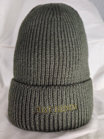 Artic olive ice knit beanie available online at Just Denim @JustDenimCPT